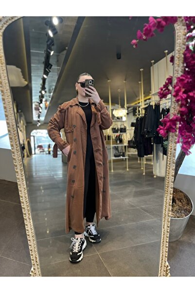 SERAP ESER EXCLUSIVE STYLE ELAN- KETEN KİREMİT TRENÇKOT