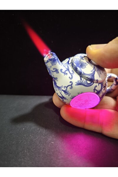 enyatakı Çaydanlık modeli ızgaralı pürmüzlü alevli tamamı metal kaplama ışıkl...