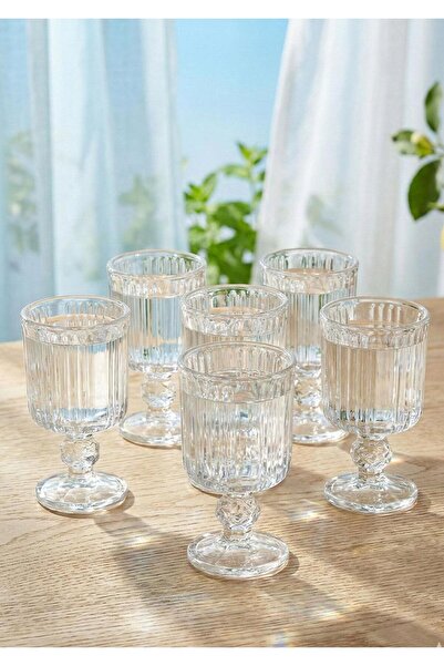 HomeTarz Coffee Side Glass Water Cup - Set of 6, 65 ml