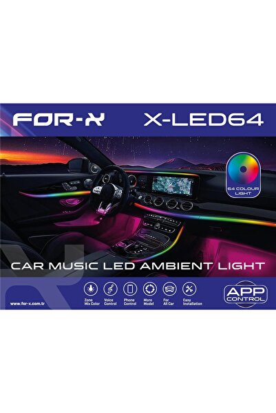 For-X X-LED 64 PROFESYONEL İÇ AMBİYANS SETİ