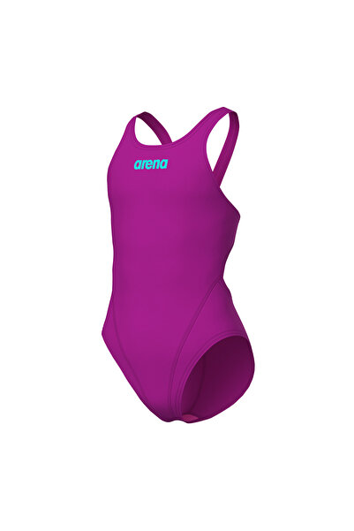 ARENA Girl's Team Swim Tech Solid Çocuk Pembe Yüzücü Mayo 004764905