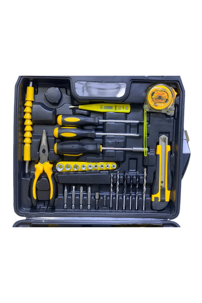 MDHL 12V Cordless Drill Set: 2 Batteries & Hand Tool Kit, 25+1 Torque, DIY Power Tool Combo