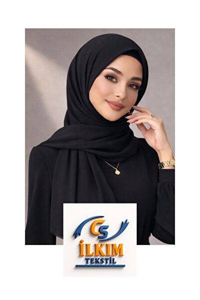 cs ilkim Cotton Kraş Cazz Shawl-Black