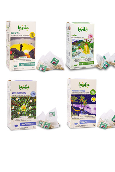 LAZİKA Hisli Harman Denge Seti (4’lü)- Form, Sekine, İstirahat ve Yemek Sonrası