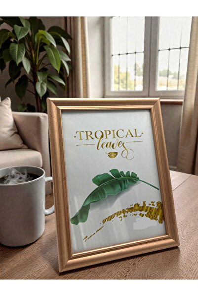 CİHO 10×15 cm Glossy Glass Bronze Decorative Contrast Photo / Memory Frame