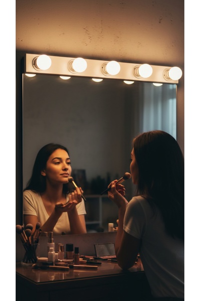 Bozyaka Aydınlatma Reyes 5-Piece Decorative Makeup Mirror Wall Sconce for Indoor Use (Daylight Led Bulbs Included!!!)