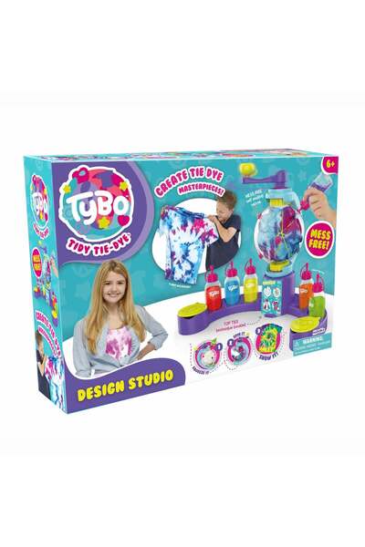 TYBO Set creativ de matrițe Tie-Die - Studio de colorat tricouri