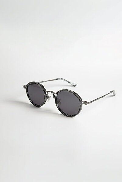 ablukaonline نظارات رجالية بنمط دائري بإطار أسود