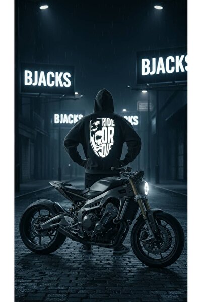 BJACKS Motorsports Wear Ride or Die Front / Back Reflector Printed Premium Bi...