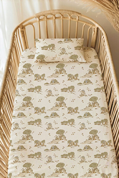 TBA COLLECTION Single Elastic Sheet Set - Tiny Forest