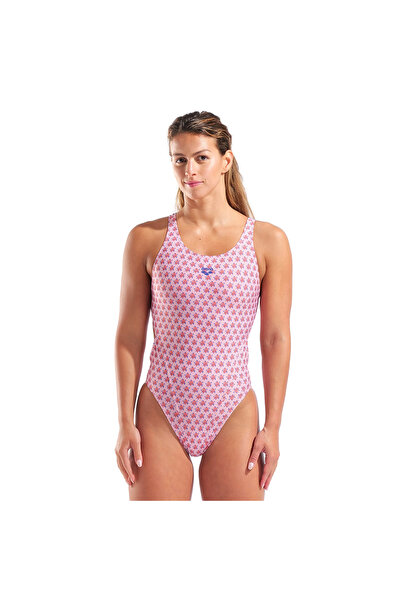 ARENA Bouquet Swim Tech Back Women's Pink Swimsuit 010740580