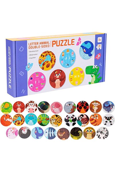Twisoo Wooden Letter & Number Puzzle Educational Toy for Kids