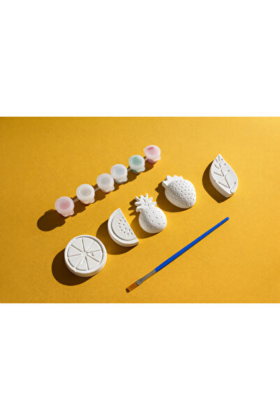 Tilekey Seramik Taş Tozu Meyve Boyama Seti / Kendin Boya