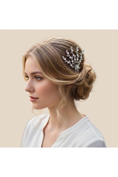 GlassySKY Αξεσουάρ μαλλιών με πέτρες Γάμος Νύφη Χένα Αρραβώνας Γενέθλια Πάρτι...