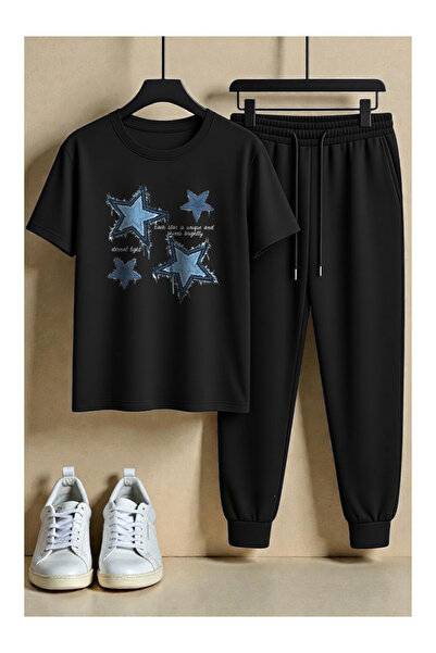 PENTHİLUS Unisex Panama Printed Bottom Top Set