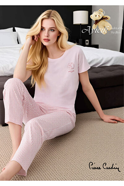 Pierre Cardin Women's Modal & Cotton Short Sleeve Pajama Set - Comfortable Fi...