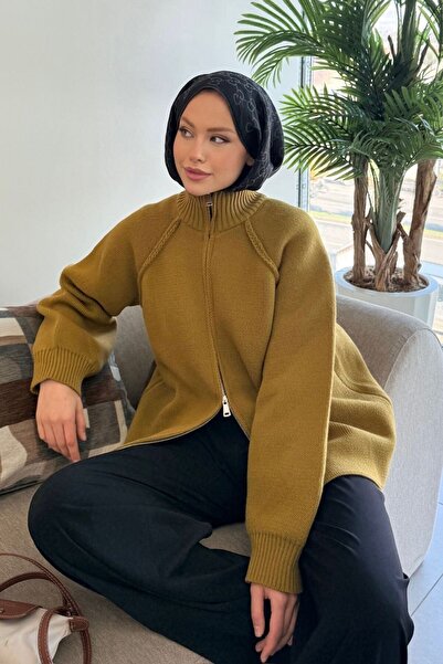 Sezi Moda Giyim Ece Fermuarlı Hırka