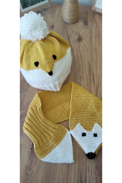 Canbutik Children's Beret and Scarf Set