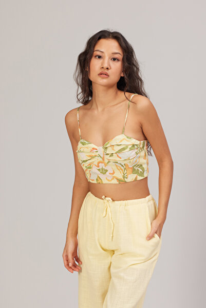 Nisan Straped Patterned Bustier