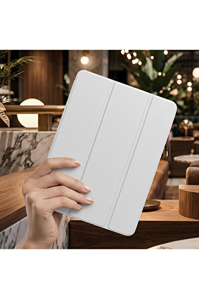 TechTrove iPad Air 13 2025 M3 İçin Uyumlu Smart Kalem Bölmeli Standlı Kılıf