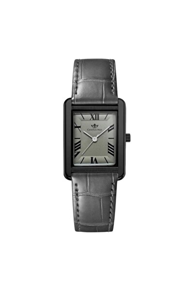Zarif Classic wristwatch with Leather strap and Roman numeral dial - Kaa Cart...