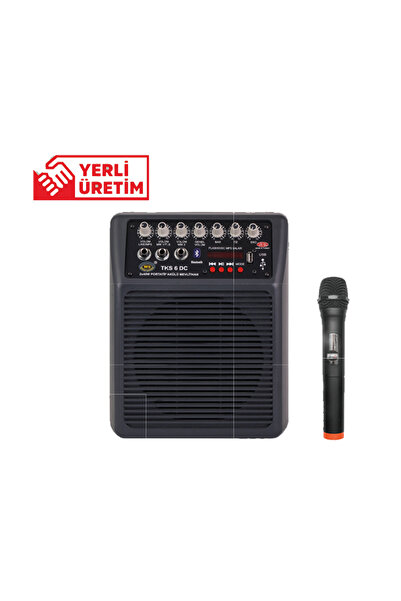 WESTSOUND TKS 6 DC Portatif 2x40W Mevlüt Amfisi + 1 El Telsiz Mic.