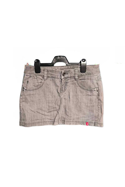 OEM Fustă Mini ESPRIT - Stilată, Material Ușor și Aerisit, Poliester, Gri, Mă...