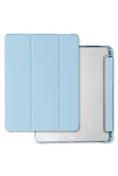OEM iPad Pro 11 (2024) Case - Durable Silicone, Sheer Back, Stand, Light Blue
