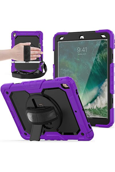 OEM iPad 9/8/7 10.2" Case - Shockproof, 360 Rotating Stand, Belt Strap, Stylu...