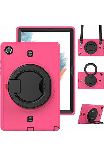OEM Samsung Galaxy Tab A8 X200 Case - Armored, 360 Rotating Stand, PC and Sil...