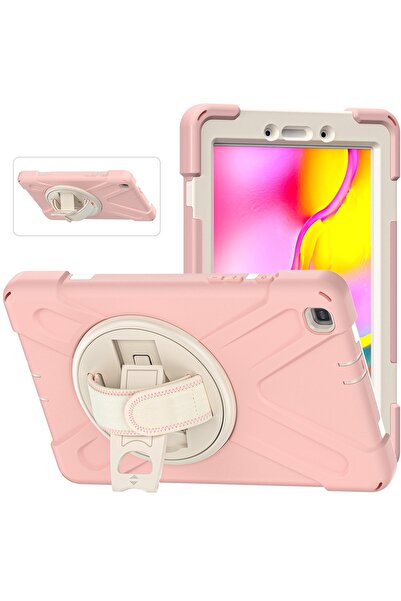 OEM Samsung Galaxy Tab A 8.0 Case - 3 Layer Protection, Rotating Stand, Belt ...