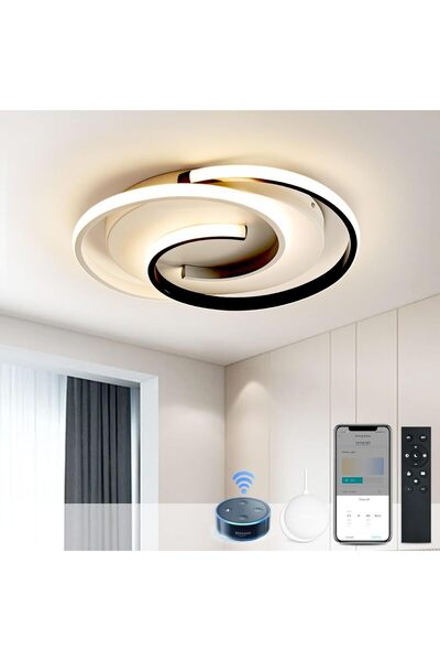 OEM Smart LED Ceiling Light - Metal, Adjustable 3000-6500K - 32W, 40cm, Googl...