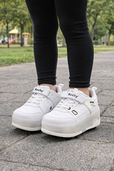 minibonito Patented Light-Up Sports Shoes with Roller Skates with 4 Wheels – ...