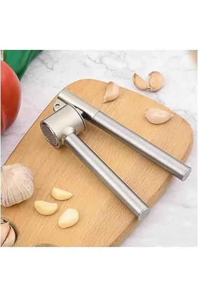 MİEN Stainless Metal Garlic Crusher Roller Handle Tkebt Metal