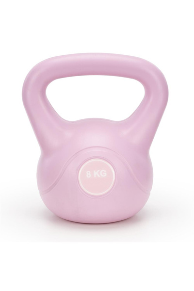 SERSIMO Kettlebell fitness 8 kg, minge cu mâner ergonomic, ABS și ciment, 23x...