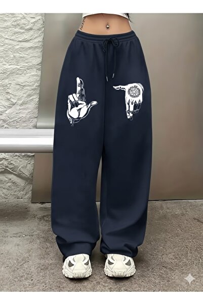 MYDARKSTYLE Unisex Hellsing Hands Printed Baggy Cut Wide Leg Summer Tracksuit