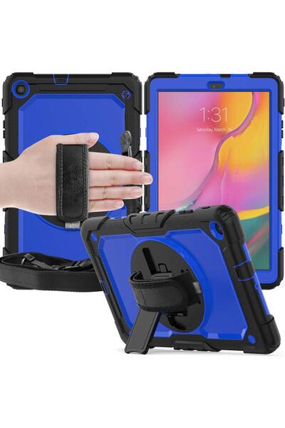 OEM Samsung Galaxy Tab A 8.0 Case - 3 Layers Protection, 360 Support, Belt St...