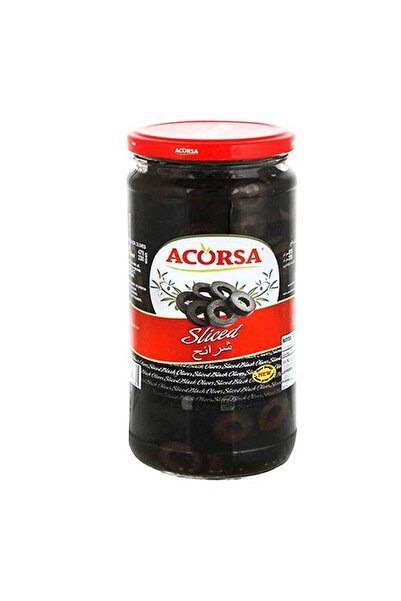 Acorsa OLIVES BLK SLICED 230GM