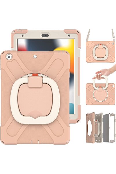 OEM Husă Fire HD 10 Plus - Rezistentă, Suport 360°, Curea Umăr, Roz