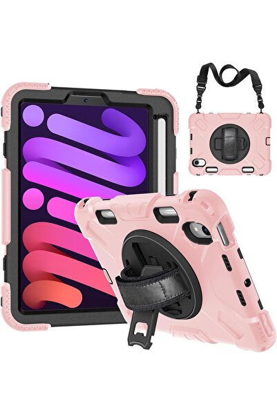 OEM Husă iPad Mini 6 8.3", Suport Rotativ 360°, Mâner Ergonomic, Loc Stylus, ...