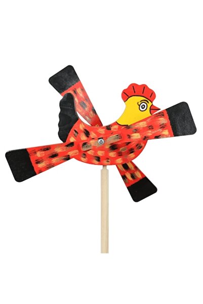 OEM Wooden Windmill 155×37 cm, Hen Model - Rustic Garden Decor, Handmade