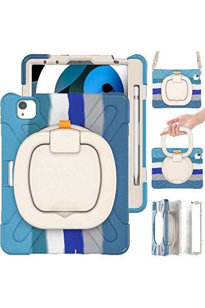 OEM Husă iPad Pro 11, Rezistentă Șocuri, Suport Rotativ 360, Curea Umăr, PC/S...