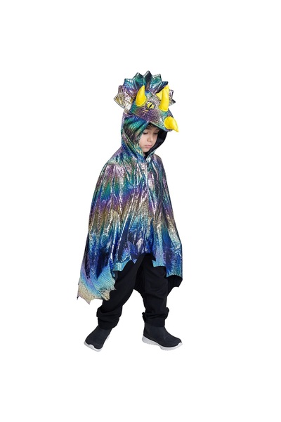 OEM Pelerină Dinozaur Copii cu Glugă - Costum Halloween Dragon 3D, Poliester,...