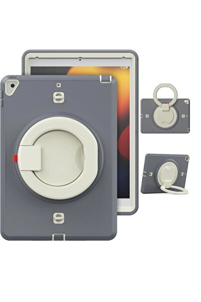 OEM iPad Air 3 / Pro 10.5 Case, Armored, 3 Layers, 360 Rotating Stand, Gray