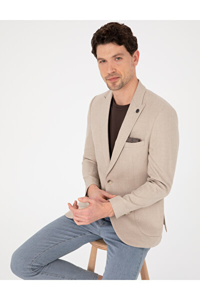 Pierre Cardin Light Brown Ex. Slim Fit Jacket 50319595-Vr002