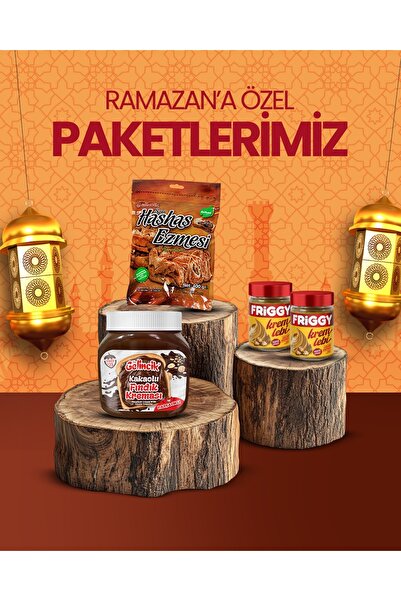 Gelincik 3'lü Set Kremlebi+Parçacıklı Kakaolu Fındık Kreması650gr+Sarı Haşhaş...