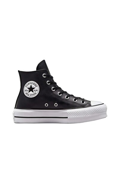 Converse Chuck Taylor All Star Lift High-Top Sneakers for Women, Black Leathe...