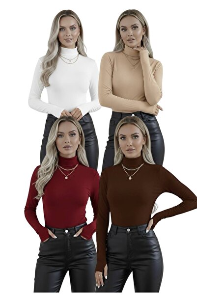 hashtag Дамска блуза с дълги ръкави, гръб тип „рацърбек“ и отвори за палците,...