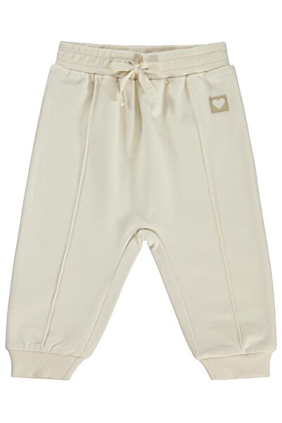 Civil Baby Civil Basic Heart Label Sweatpants 6-18 Months - Beige 9-12 Months