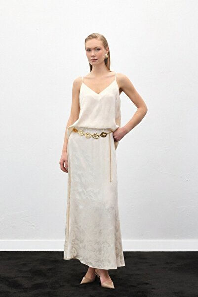 Sateen Fusta lungă Lior - Bej